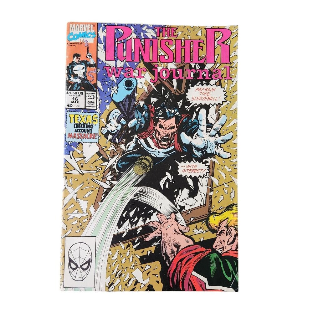 Marvel The Punisher War Journal #16 1988 Comic Book Collector Bagged Boarded